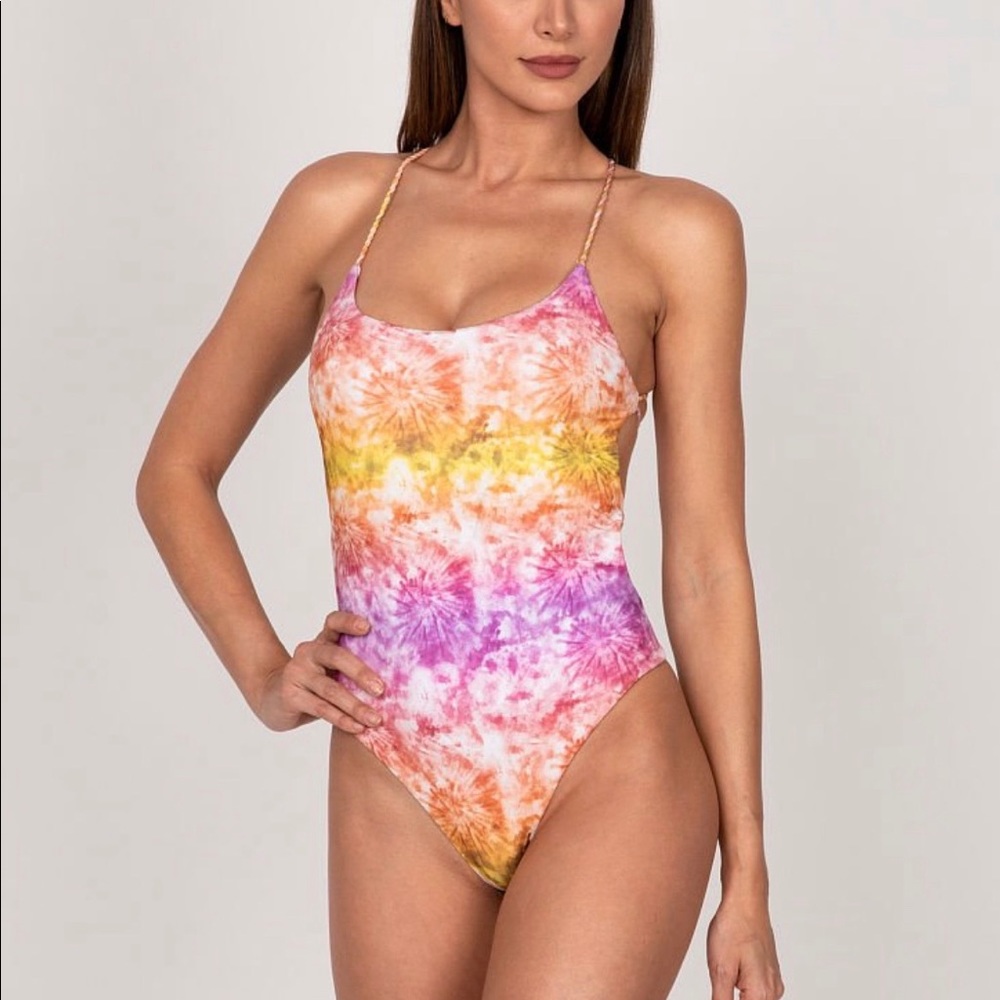 NWT Victoria’s Secret Tied Dye One-piece bathing suit